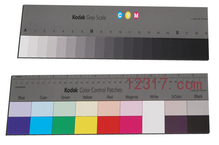 Kodak Q-14 Gray Scale Kodak Color Control Patches